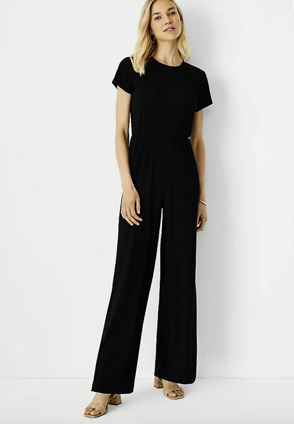 ann taylor ribbed jumpsuit foiuntainof30