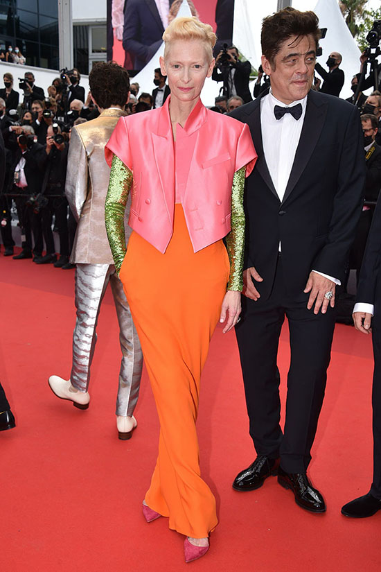 Tilda Swinton in Haider Ackermann Cannes 2021 fountainof30