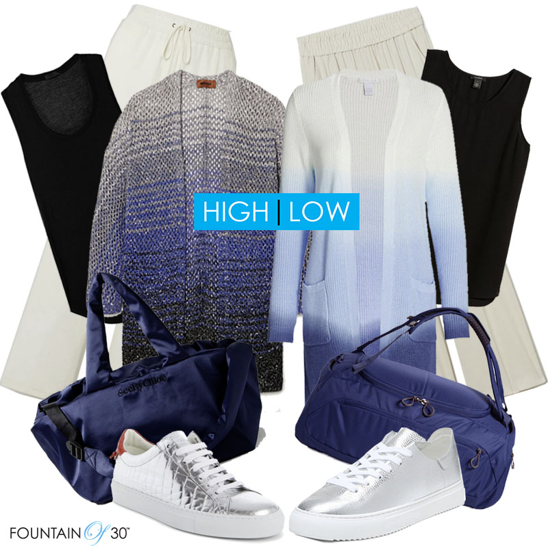 chic travel style outfit high low fountainof30