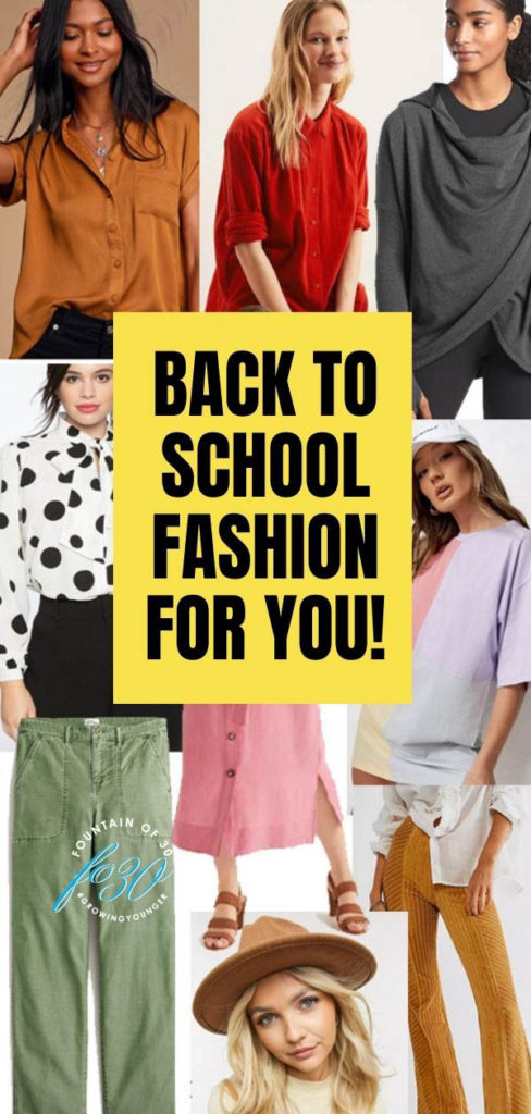 Back To School Fashion Trends For Women Over 40 Too! - fountainof30.com