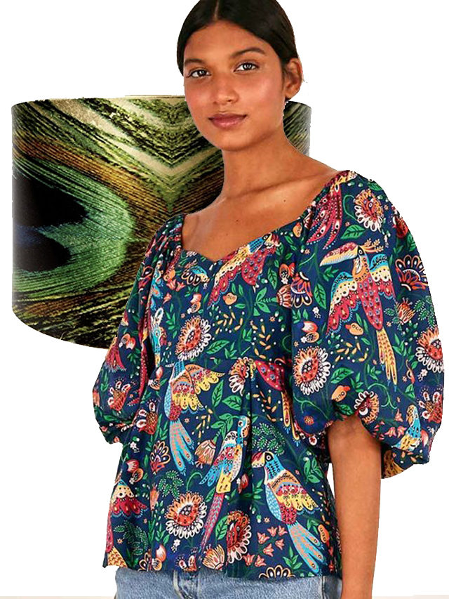 Bird Prints and Feather Fashion Trend