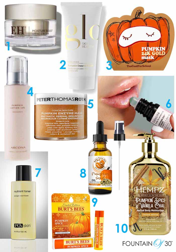 anti-aging pumpkin skincare fountainof30