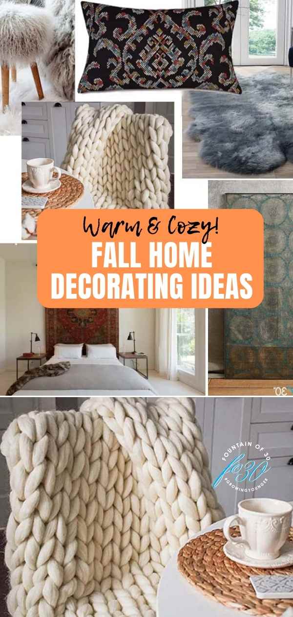 easy fall decorating ideas blankets rugs throws fountainof30