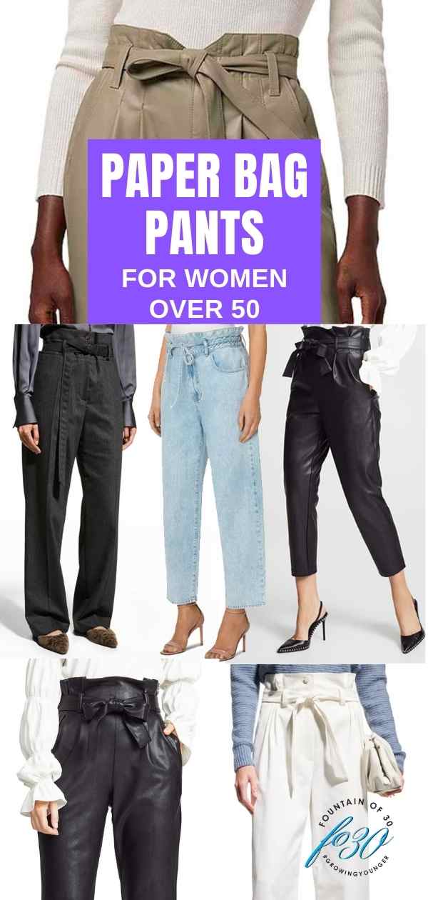 paper bag pants for women over 50 fountainof30