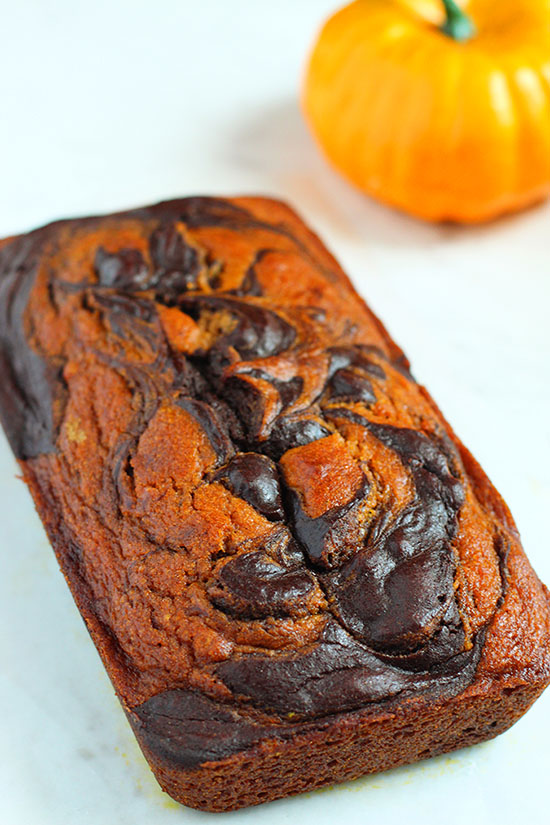 Marbled Pumpkin Chocolate Bread (Gluten Free)