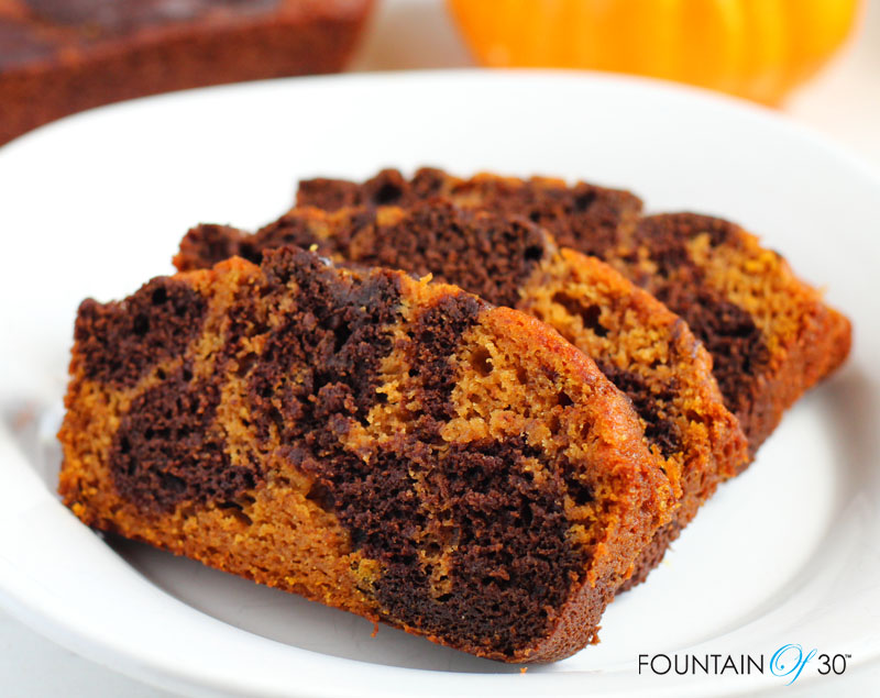 marbled pumpkin chocolate bread recipe fountainof30