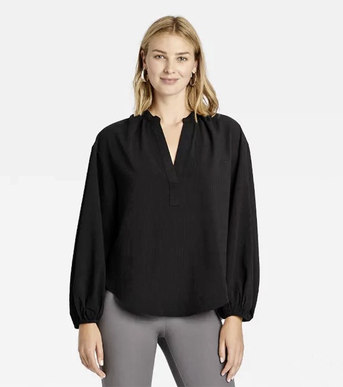 black peasant top fountainof30