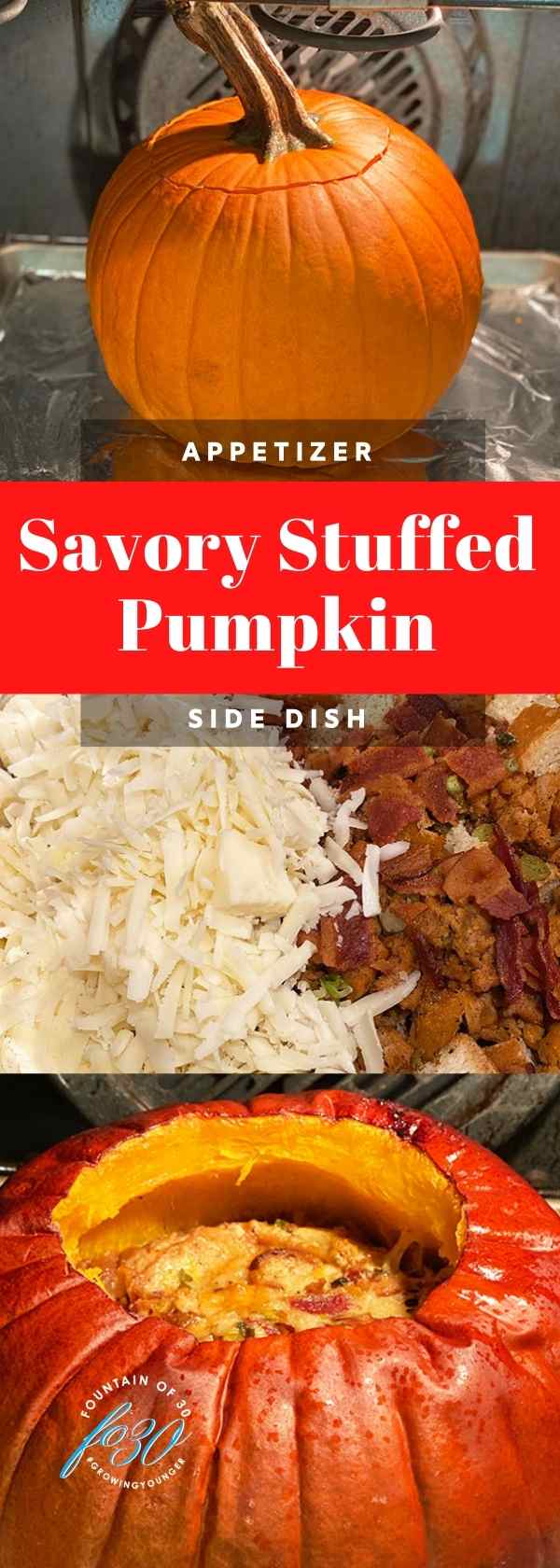 savory stuffed pumpkin appetizer or side dish fountainof30