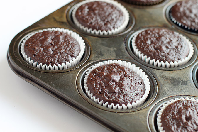 decadent chocolate cupcakes baked