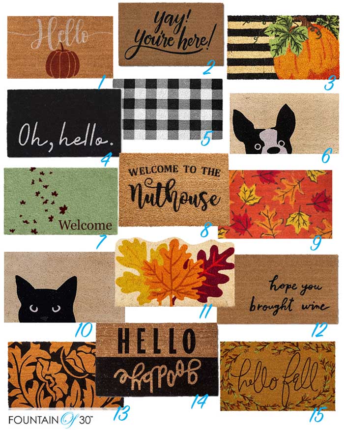 15 fall doormats under 40 dollars fountainof30