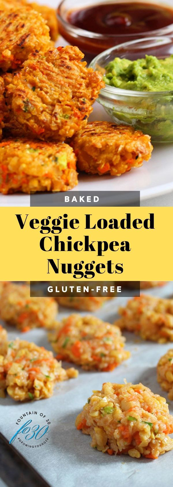 baked chickpea nuggets fountainof30