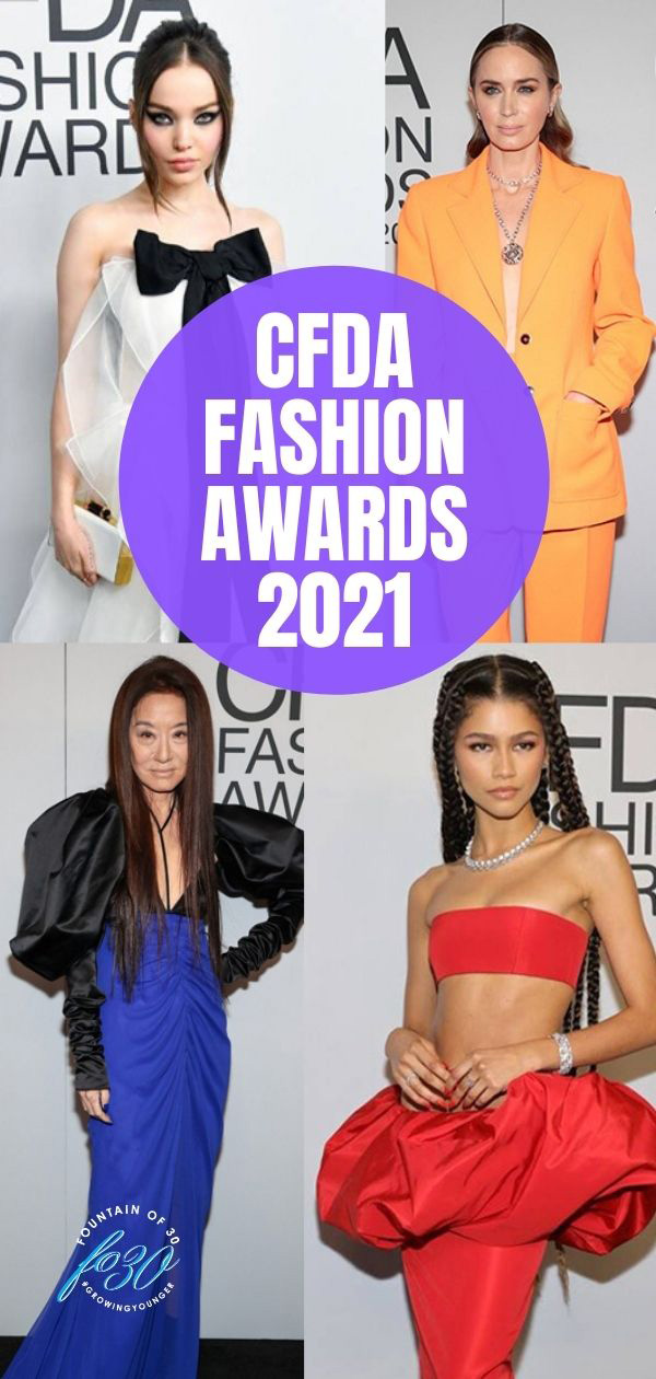 cfda fashion awards 2021 celebrities fountainof30