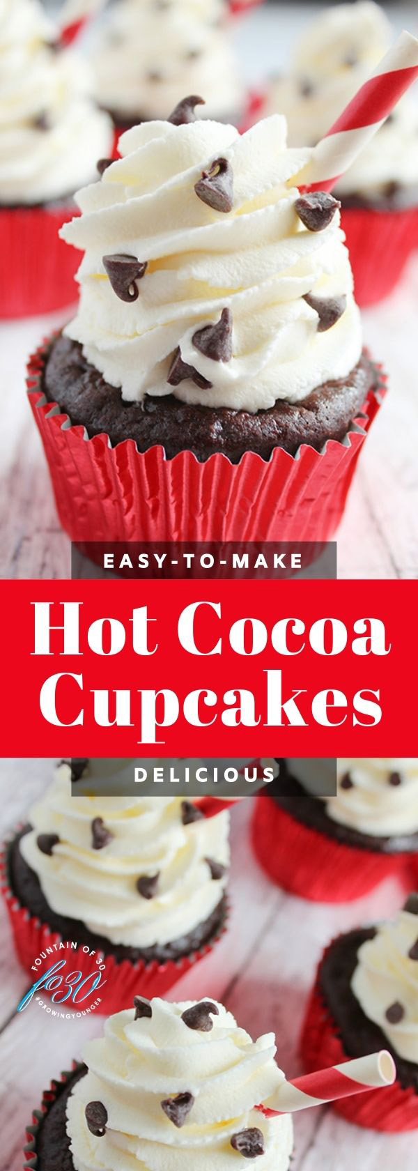 hot cocoa cupcakes fountainof30