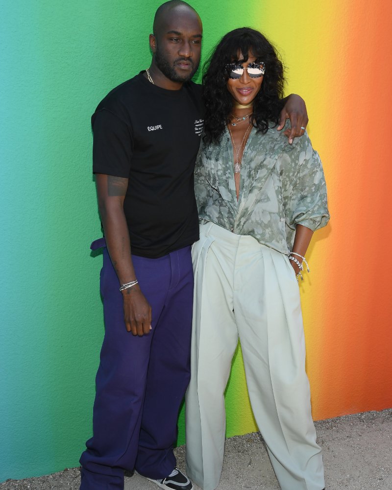 Naomi Campbell with Virgil Abloh 