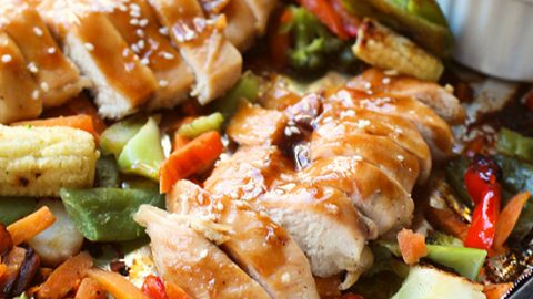 Fast, Easy and Delicious Sheet Pan Chicken Teriyaki - fountainof30.com
