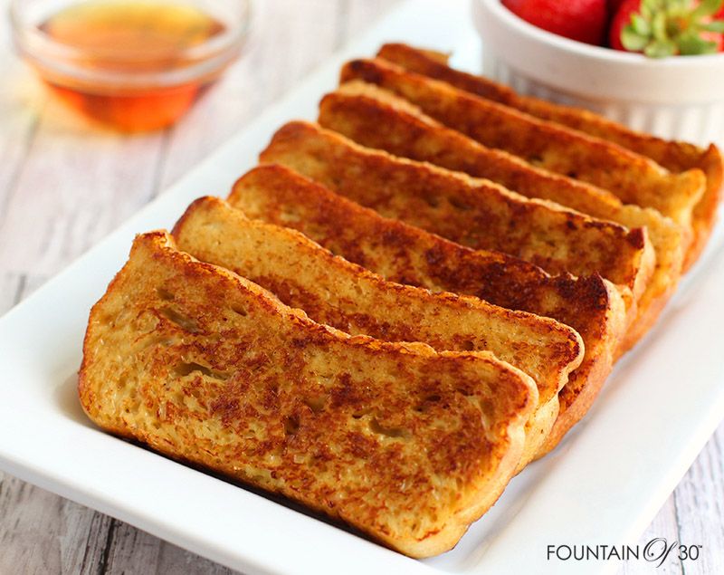 How to Make Keto Flourless French Toast Sticks fountainof30.com