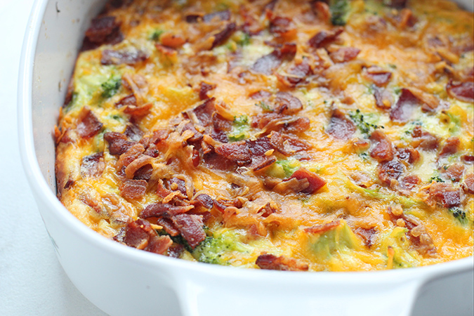 Keto Overnight Breakfast Casserole baked fountainof30