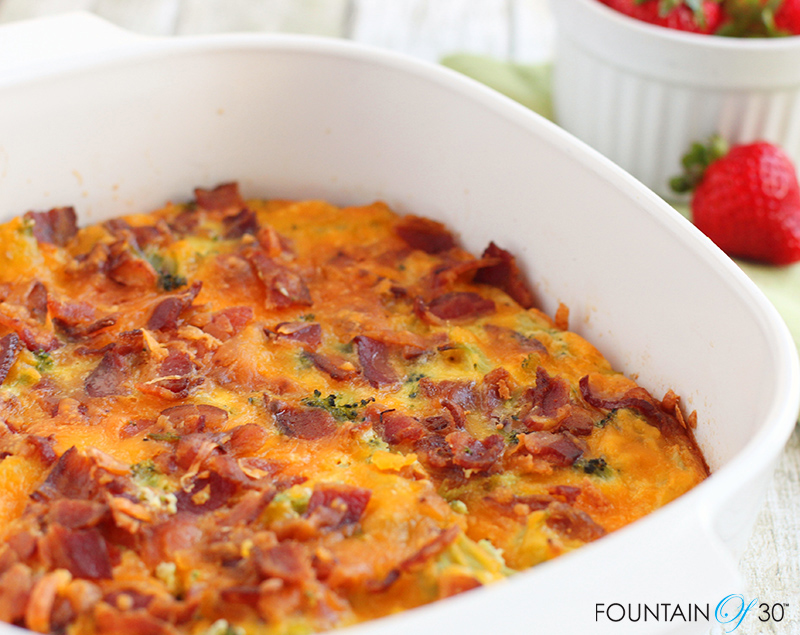 keto overnight breakfast casserole fountainof30