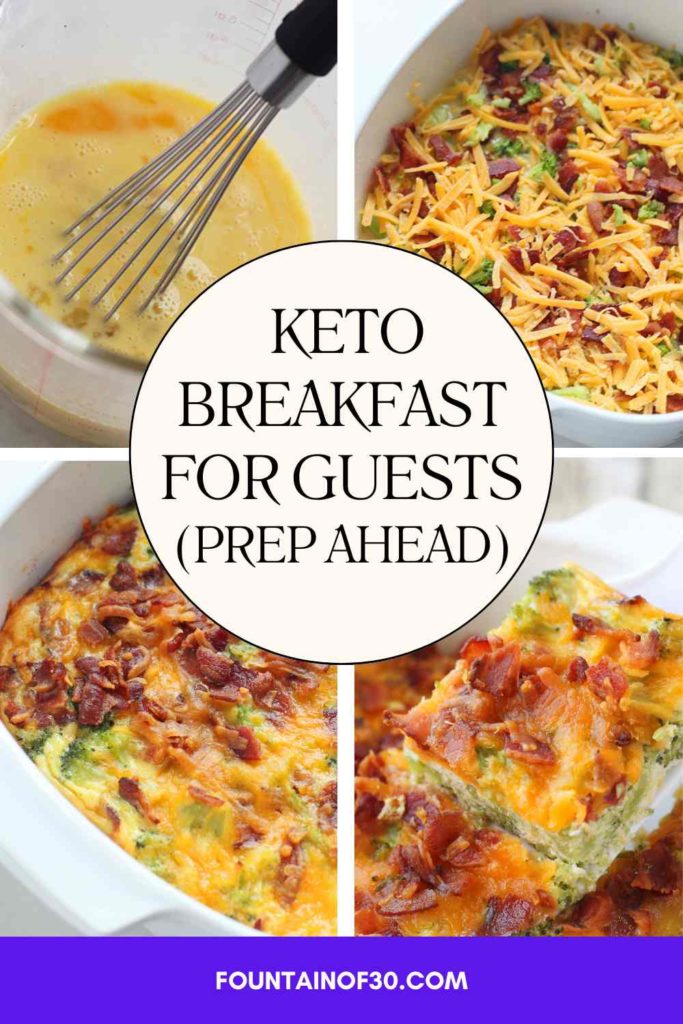 Need an easy breakfast for guests? This keto overnight breakfast casserole is hearty, low-carb, and can be prepped the night before — perfect for entertaining or busy mornings. 