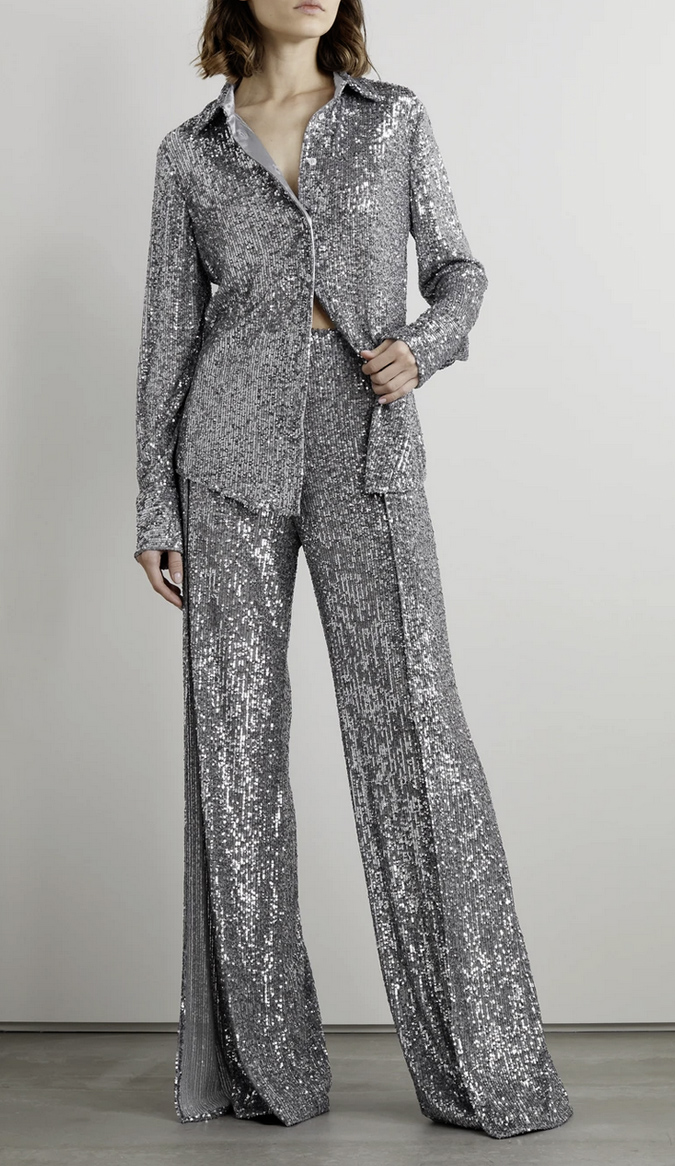 Tom Ford Sequined Tulle Shirt and pants fountainof30