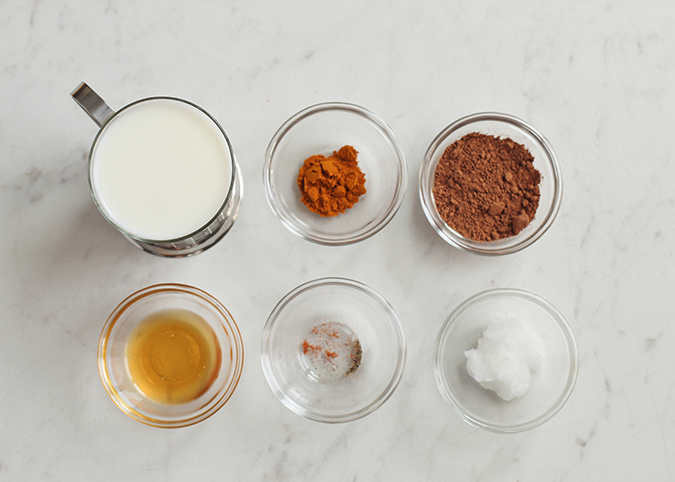 turmeric hot cocoa ingredients fountainof30