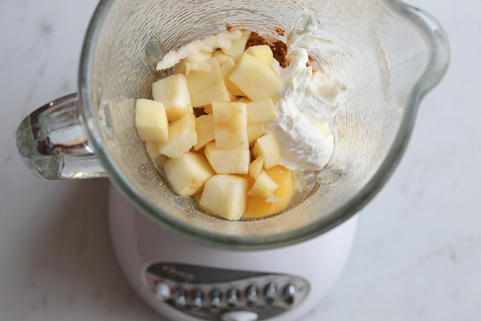 apple cinnamon breakfast first ingredients blender