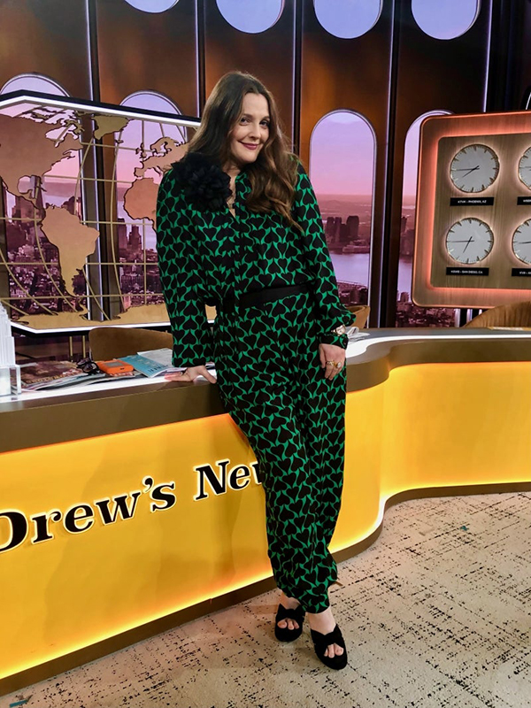 Drew Barrymore DVF jumpsuit fountainof30