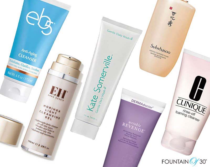 best facial cleansers for aging skin fountainof30