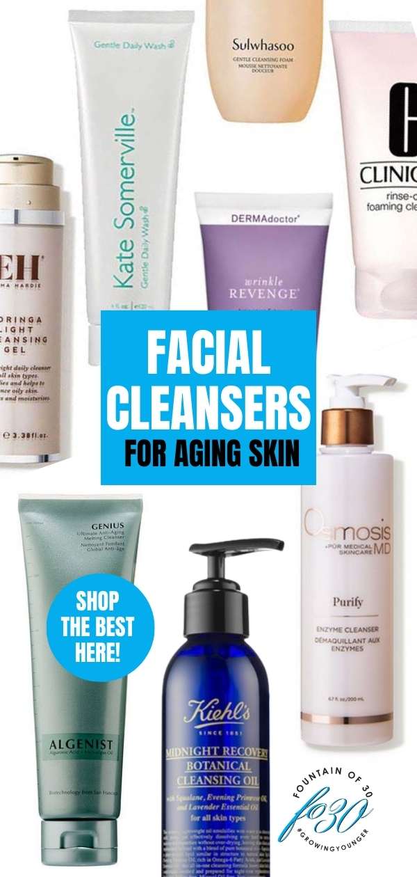 facial cleansers for mature skin fountainof30