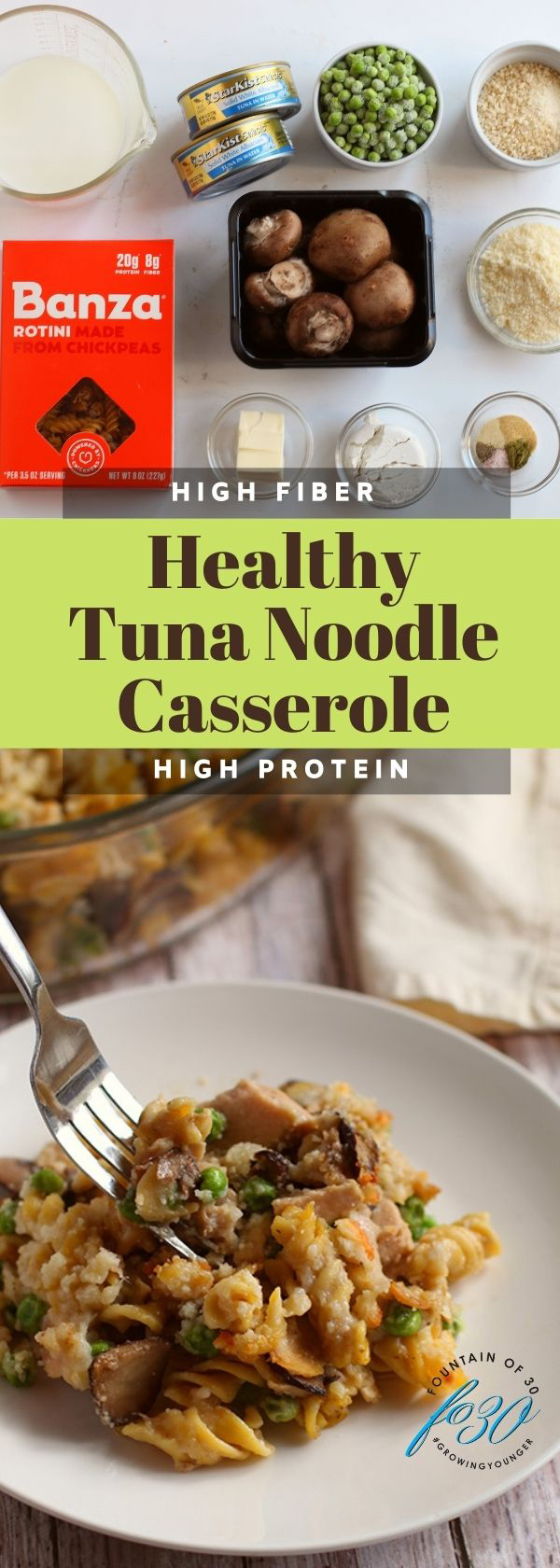 High Protein Tuna Noodle Casserole Fountain Of 30