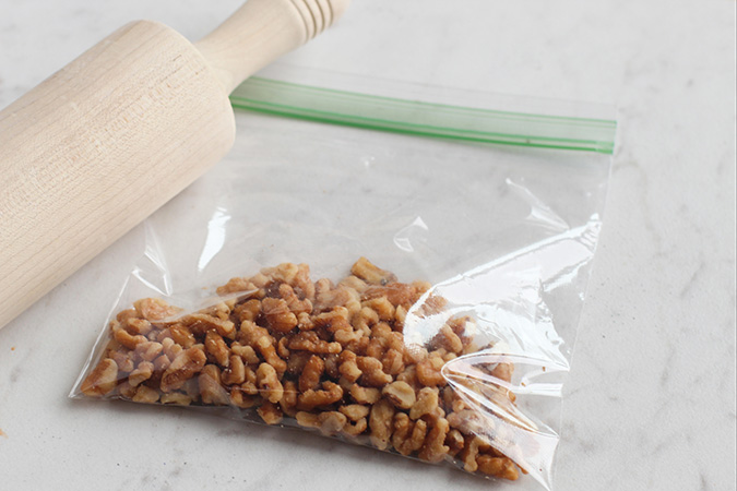 keto crunch bars nuts in a bag rolling pin fountainof30