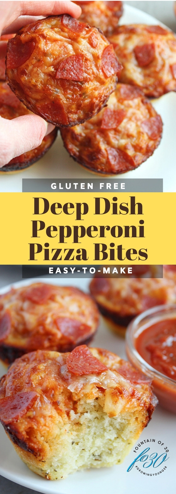 deep dish pepperoni pizza bites fountainof30 