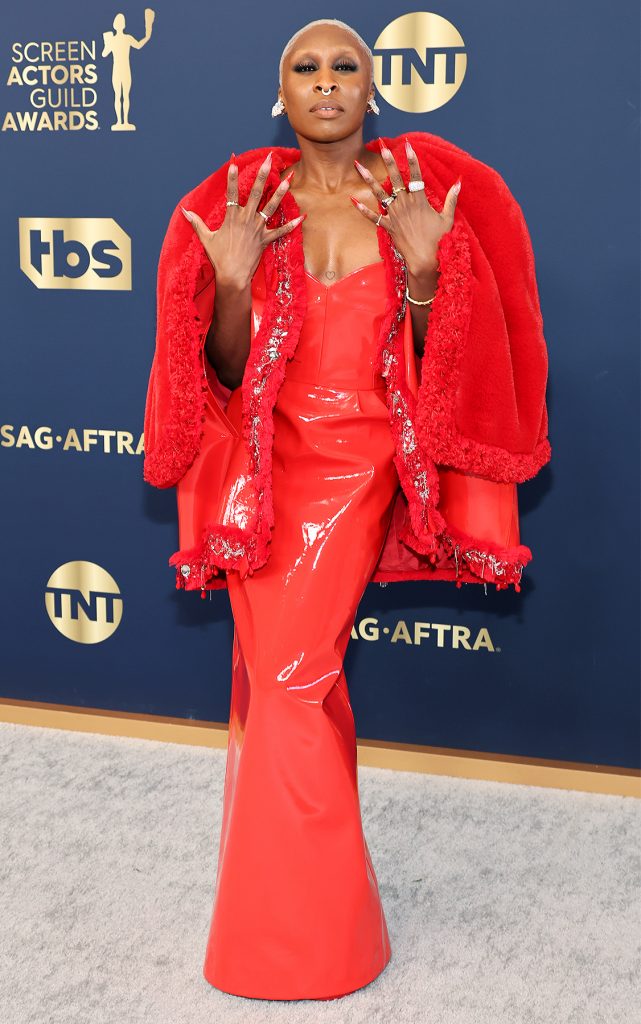 Cynthia Erivo in Louis Vuitton SAG Awards 2022 fountainof30