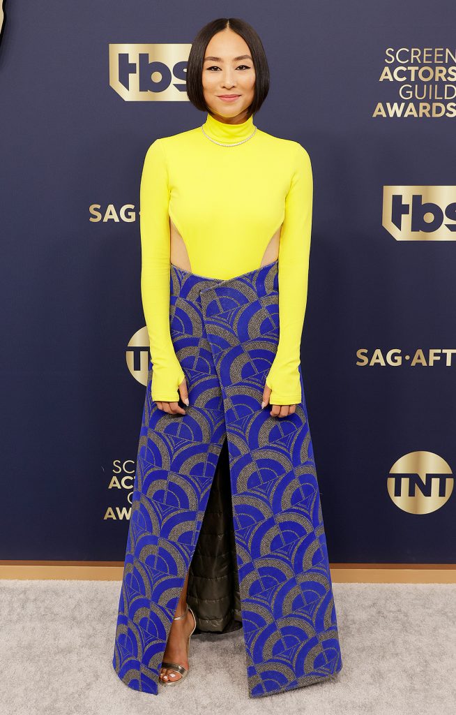 SAG Awards 2022 Greta Lee in Marc Jacobs fountainof30