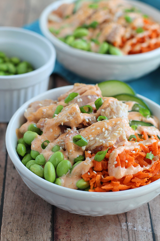 teriyaki salmon bowls recipe