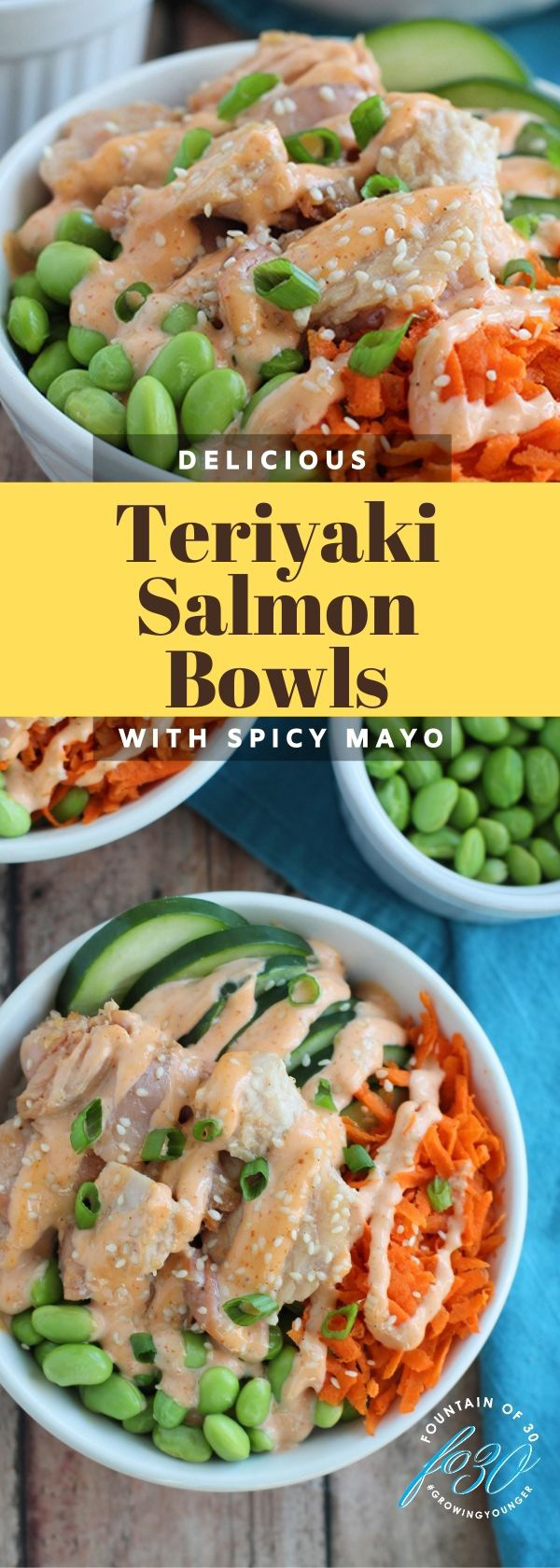 teriyaki salmon bowl recipe fountainof30