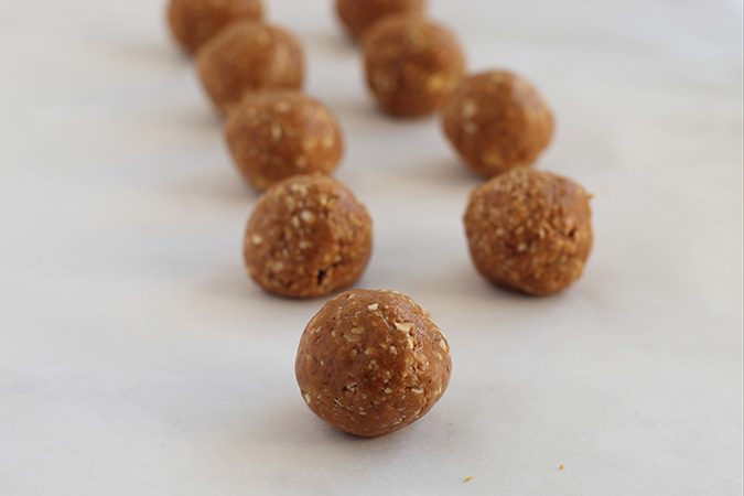 birthday cake protein balls roll into balls fountainof30