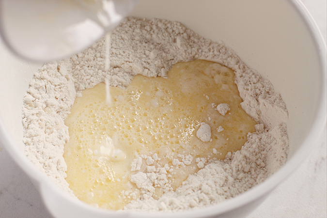 combine flour with liquid fountainof30