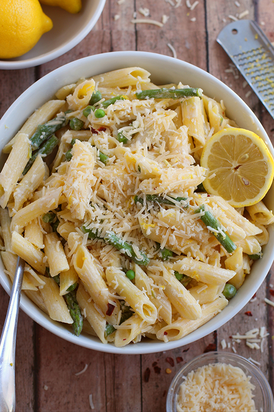 lemon asparagus pasta