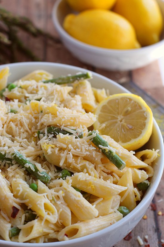 mixing lemon asparagus in bowl fountainof30