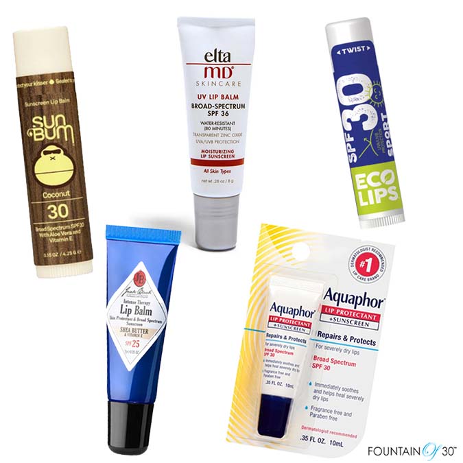 SPF lip balms protect your lips from aging fountainof30