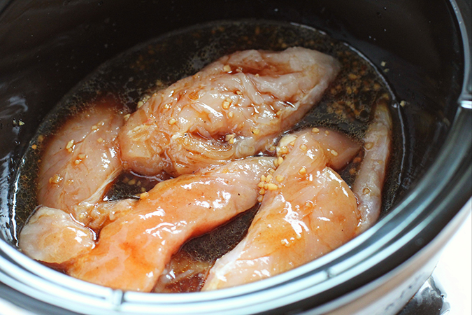 Slow cooker chicken teriyaki