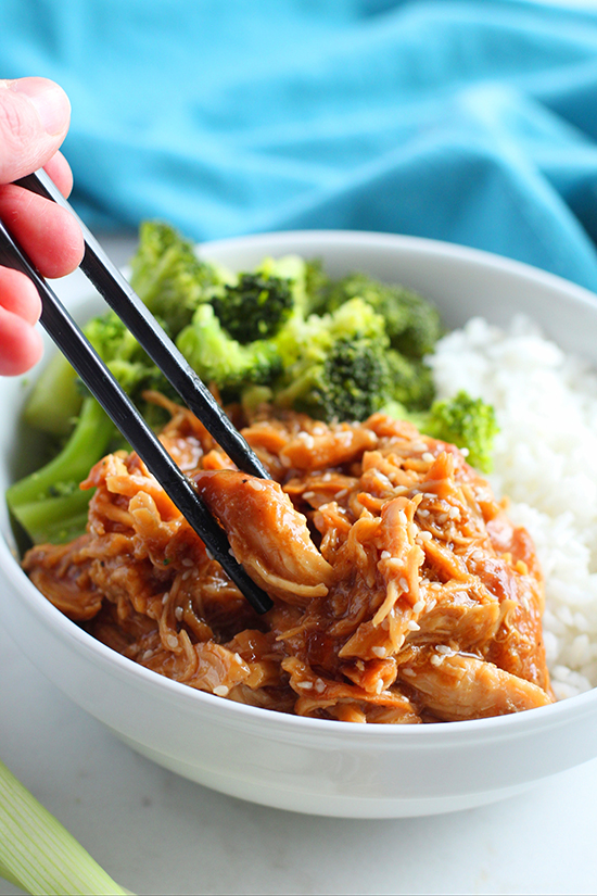 slow cooker teriyaki chicken meal brocolli and rice serving fountain of 30