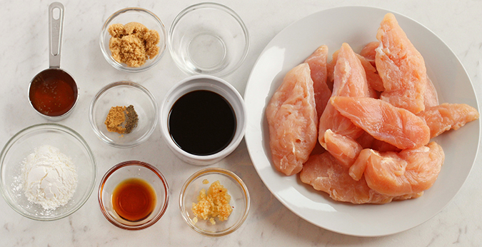 Slow Cooker Chicken Teriyaki ingredients fountainof30