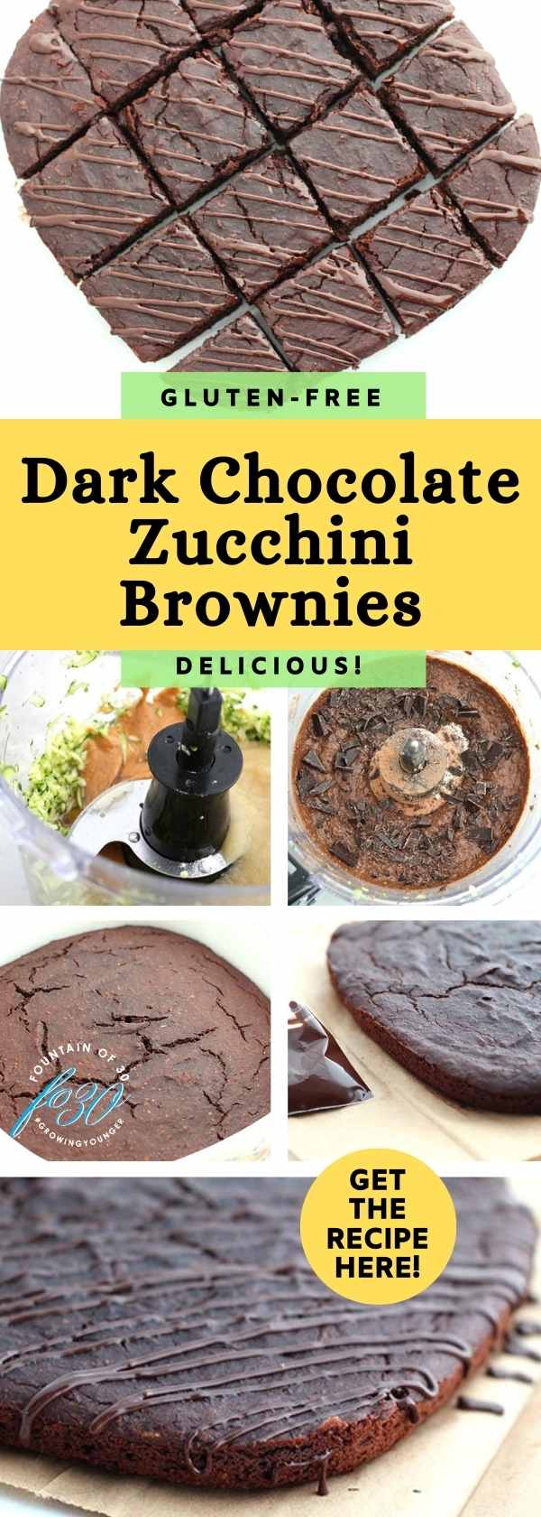 Gluten Free Zucchini Brownies fountainof30