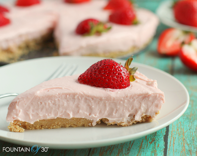 no bake strawberry cheesecake fountainof30