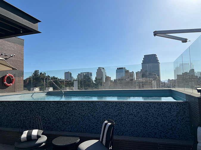 santiago chile hotel skyline view fountainof30