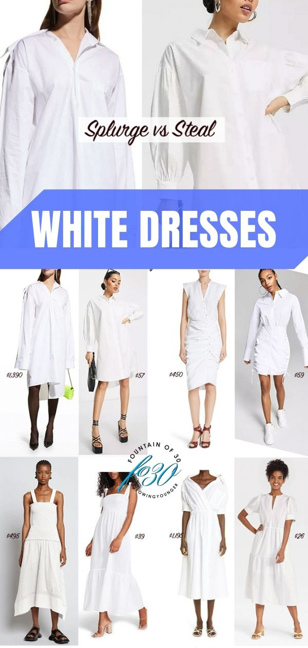 white dresses high vs low price fountainof30