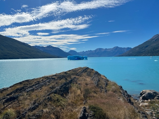 Patagonia glacier water blue sky fountainof30