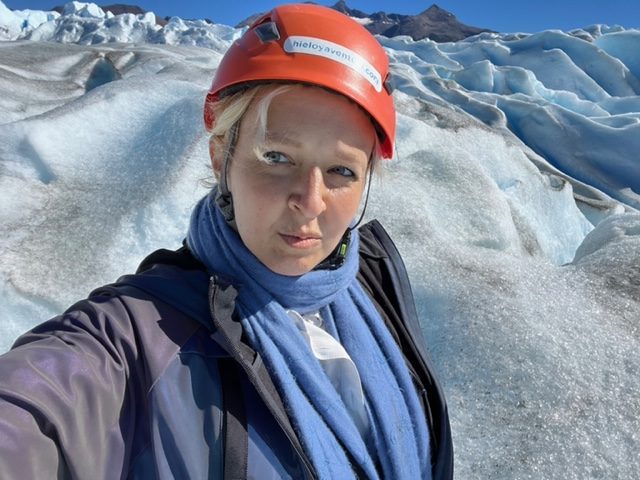 Patagonia jacqueline zenn on glacier fountainof30